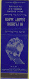 Matchbook Cover - Hi Fashion Beauty Salon Quesnel BC girlie