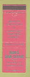 Matchbook Cover - Hick's Shoe Repair Long Beach CA