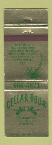 Matchbook Cover - Cellar Door Restaurant Houston TX