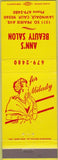 Matchbook Cover - Ann's Beauty Salon Lawndale CA girlie