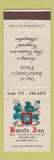 Matchbook Cover - Benetz Inn Quakertown PA