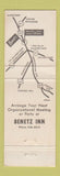 Matchbook Cover - Benetz Inn Quakertown PA
