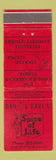 Matchbook Cover - Dan & Dave's Spice of Life Northglenn Denver Colorado