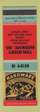 Matchbook Cover - Tomlinson's Hardware 1955