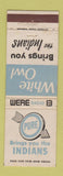 Matchbook Cover - Pure oil gas White Owl Cigars Cleveland Indians baseball Radio