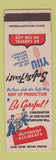 Matchbook Cover - Safety Prevent Accidents Army Navy Uchtorff Davenport IA