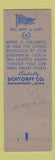 Matchbook Cover - Safety Prevent Accidents Army Navy Uchtorff Davenport IA