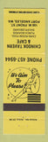 Matchbook Cover - Chinook Tavern Port Angeles WA
