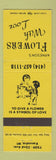 Matchbook Cover - Arneson's Flowers Kenosha WI