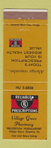 Matchbook Cover - Village Green Pharmacy