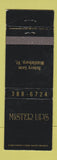 Matchbook Cover - Mister Up's Middlebury VT