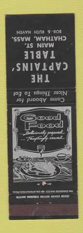 Matchbook Cover - Captains' Table Chatham MA