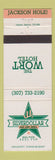 Matchbook Cover - Wort Hotel Silver Dollar Bar Grill Jackson Hole WY