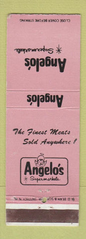 Matchbook Cover - Angelo's Grocery Stores DD Bean