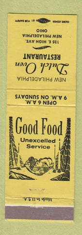 Matchbook Cover - Dutch Oven Restaurant New Philadelphia OH