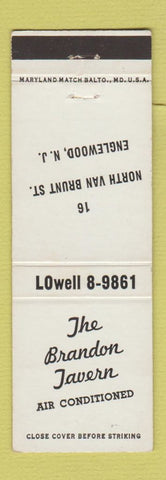 Matchbook Cover - The Brandon Tavern Englewood NJ