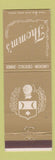 Matchbook Cover - Thomm's Restaurant Newark NJ