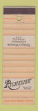 Matchbook Cover - Richelieu Foods Sprague Warner Chicago IL