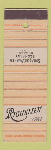 Matchbook Cover - Richelieu Foods Sprague Warner Chicago IL