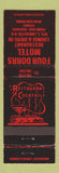 Matchbook Cover - Four Dorrs Motel Lancaster NH