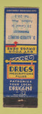 Matchbook Cover - D Alfred Ouimet Drug Store Foxboro MA WORN