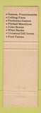 Matchbook Cover - Game Company Metairie LA