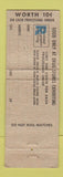 Matchbook Cover - Professional Photographic Processing WEAR