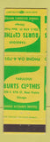 Matchbook Cover - Burts Clothes Chicago IL MISCUT