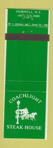 Matchbook Cover - Coachlight Steak House Hornell NY