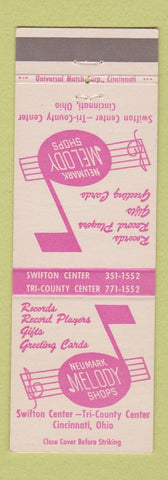 Matchbook Cover - Meumark Melody Shops Cincinnati OH