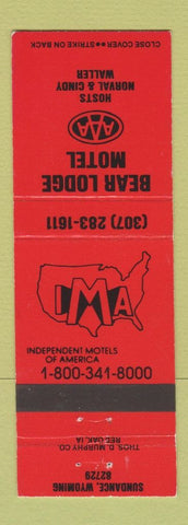Matchbook Cover - Bear Lodge Motel Sundance WY