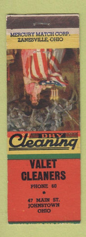 Matchbook Cover - Valet Cleaners Johnstown OH