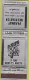 Matchbook Cover - Parkway Recreation Bowling Milwaukee WI WORN