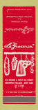 Matchbook Cover - La Groceria Italian Restaurant Greenwich Village New York City