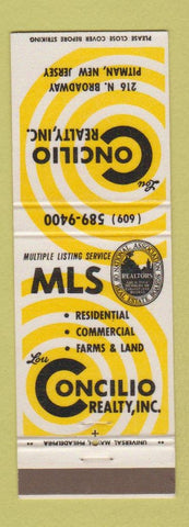 Matchbook Cover - Concilio Real Estate Pitman NJ