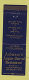 Matchbook Cover - Anderson's Angus Corral Restaurant Westbrook CT