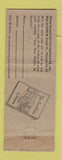 Matchbook Cover - Hotpoint Appliance's Ralph Gordon Ellworth ME WEAR
