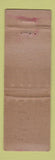 Matchbook Cover - Pompei Cafe and Bar Boston MA WORN