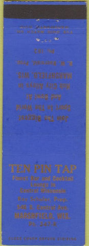 Matchbook Cover - Ten Pin Tap Mansfield WI