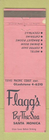 Matchbook Cover - Flagg's by the Sea Santa Monica CA motel WEAR