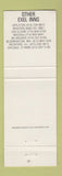 Matchbook Cover - Exel Inn Appleton Madison Eau Claire Wausau Milwaukee WI