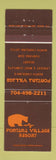 Matchbook Cover - Fontana Village Resort NC Fontana Dam