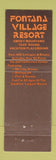 Matchbook Cover - Fontana Village Resort NC Fontana Dam