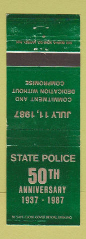 Matchbook Cover - State Police 50th 1987 WEAR