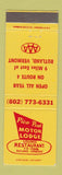 Matchbook Cover - Pico Peak Motor Lodge Rutland VT