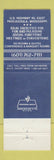 Matchbook Cover - La Font Inn Pascagoula MS