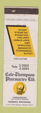 Matchbook Cover - Cole Thompson Drug Nassau Bahamas Hippocrates WEAR