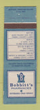 Matchbook Cover - Bobbitt's Drugs Winston Salem NC WEAR