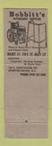 Matchbook Cover - Bobbitt's Drugs Winston Salem NC WEAR