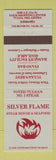 Matchbook Cover - Silver Flame Steak House Tulsa OK